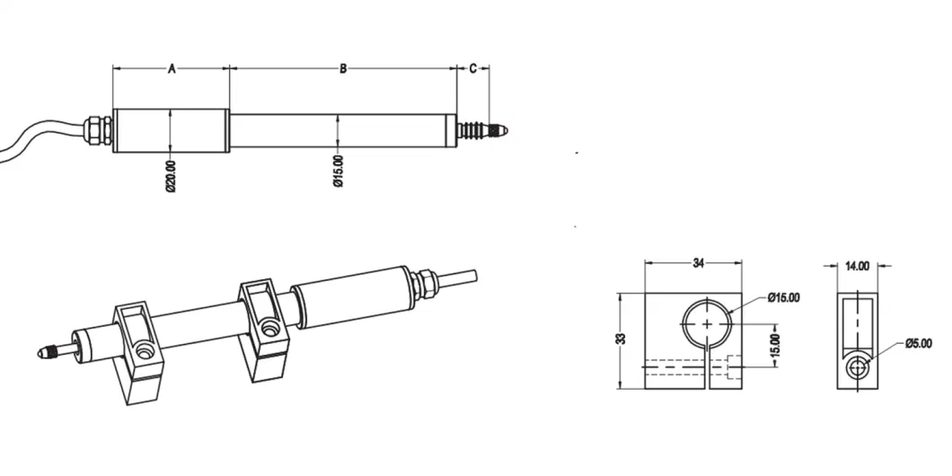 Lvdt Linear Position Sensor